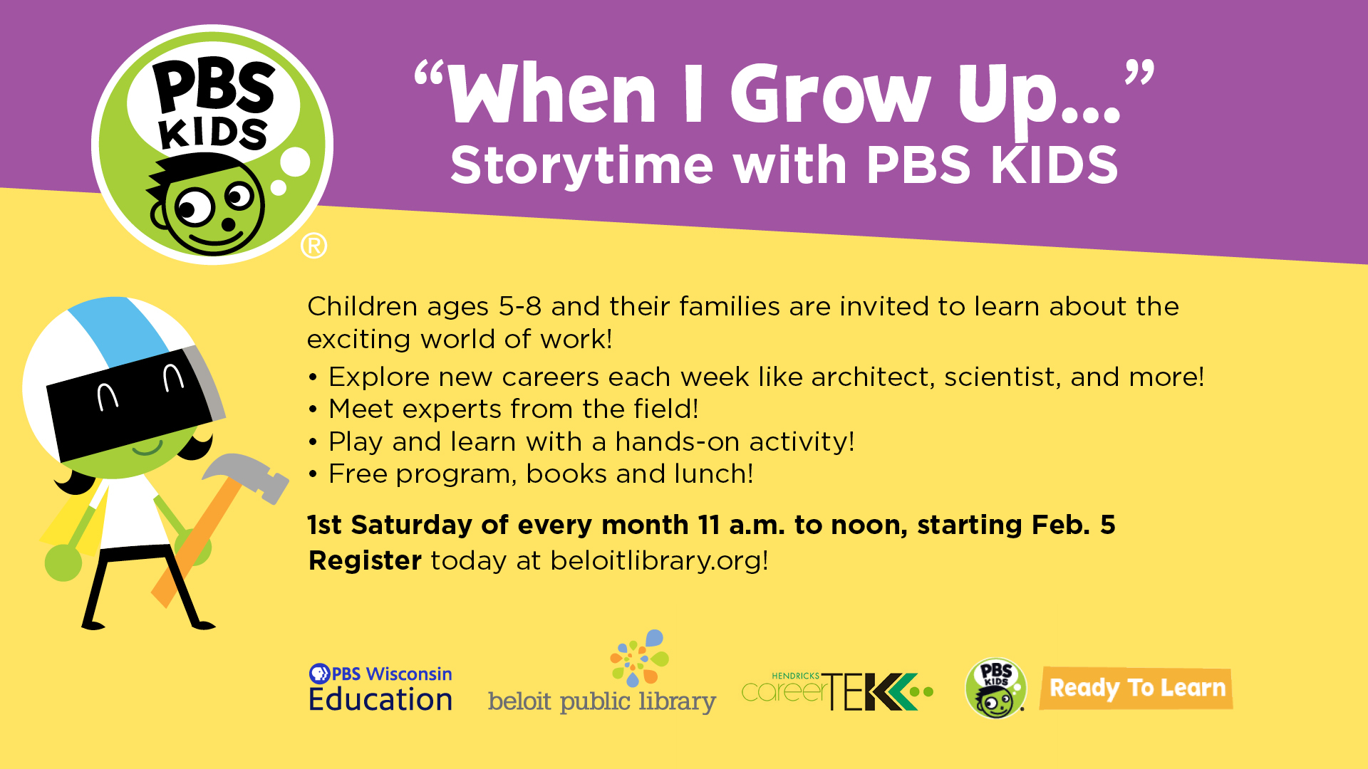 Image for “When I Grow Up…” Storytime with PBS KIDS