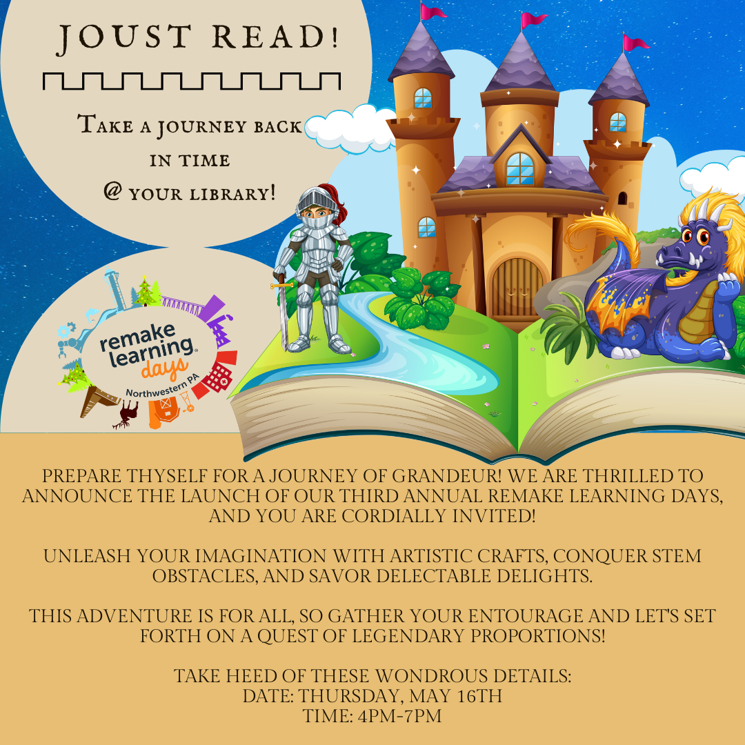 Image for Joust Read!  Take a journey back in time @ your local library!