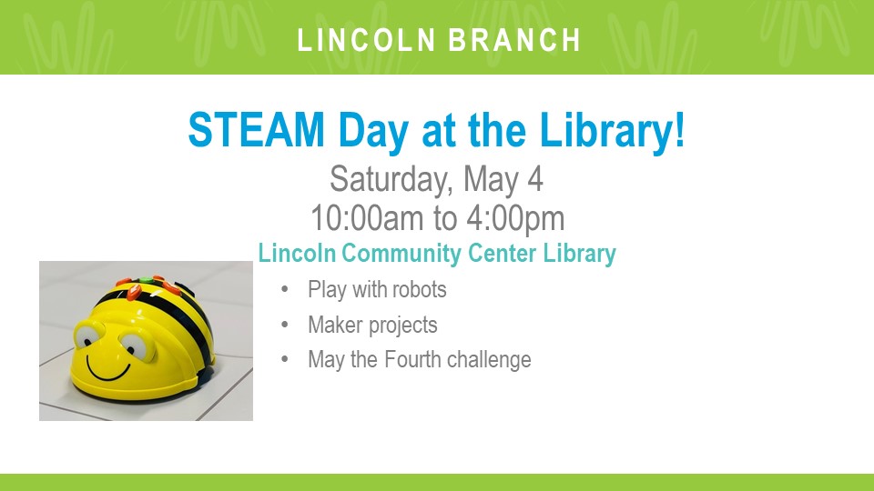 Image for STEAM Day at the Library!