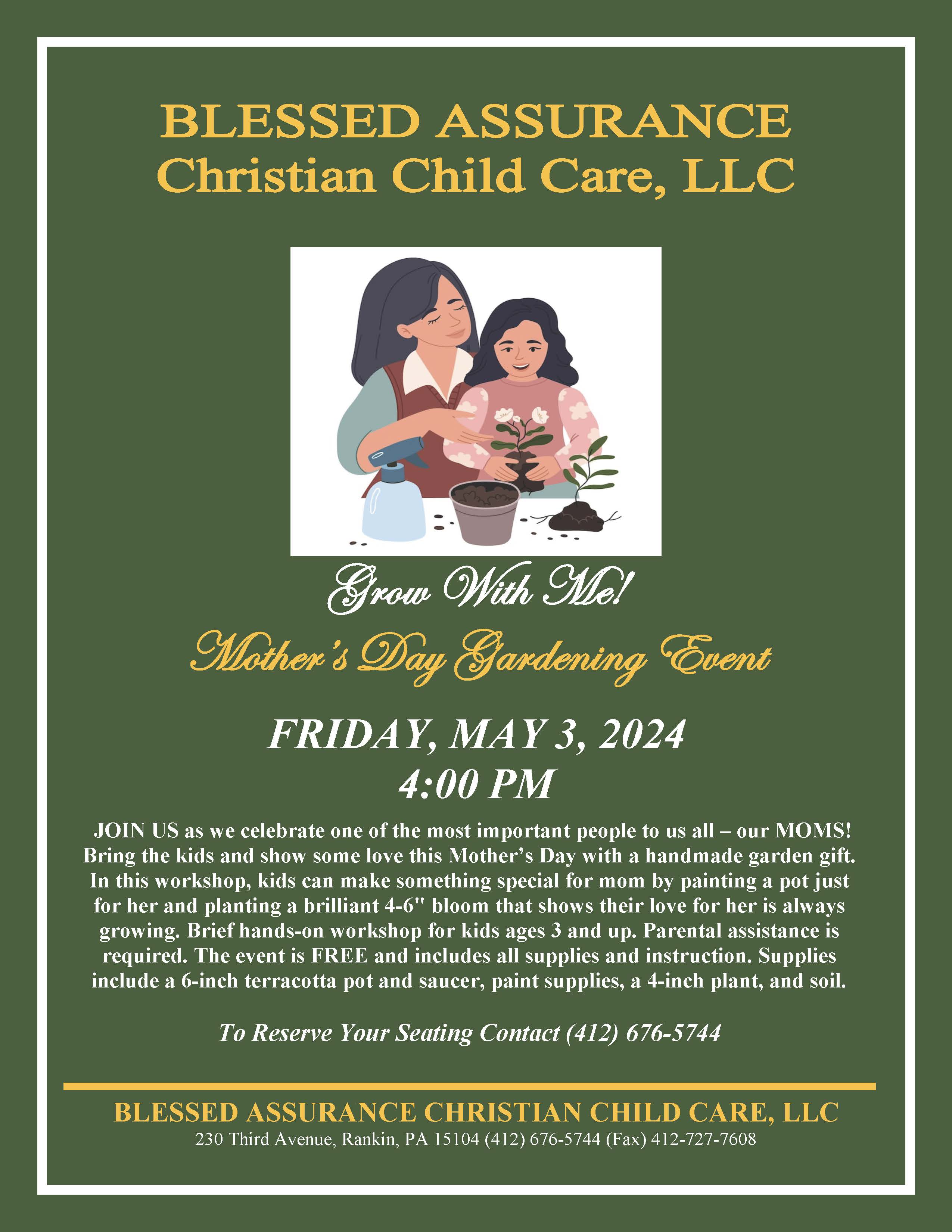 Image for Grow With Me Mother’s Day Event