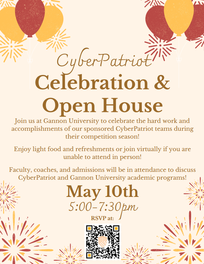 Image for Gannon University CyberPatriot Celebration Event